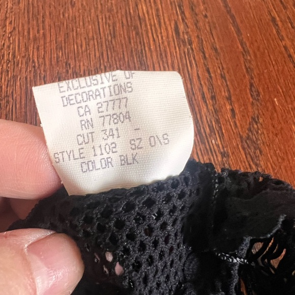 NWT vintage black with lace in French fishnet panties - Picture 14 of 15